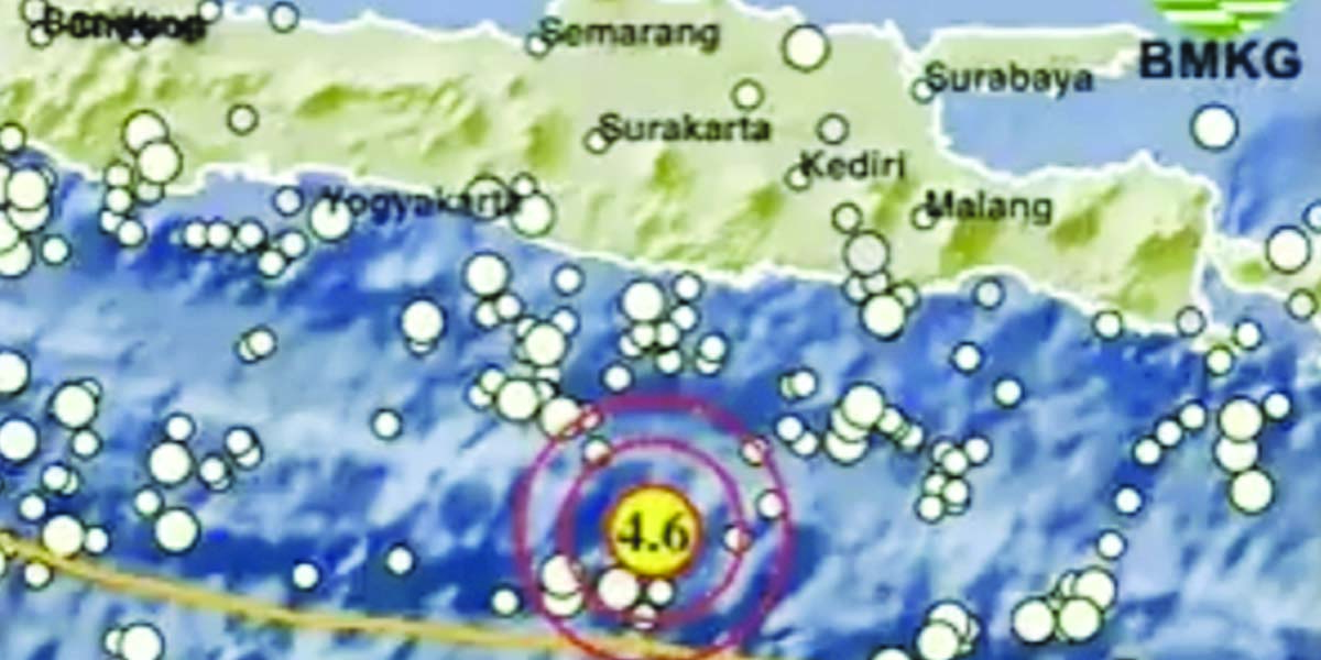 Tak Berpotensi Tsunami Pacitan Digoyang Gempa Bermagnitudo 4 6