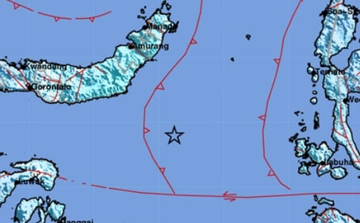 Gempa Dengan Magnitudo Di Sulut Tidak Berpotensi Tsunami