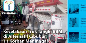 BREAKING NEWS: Kecelakaan Truk Tangki BBM di Alternatif Cibubur, 11 Korban Meninggal - Cover BREAKING NEWS CIBUBUR - www.indopos.co.id
