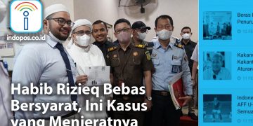 BREAKING NEWS : Habib Rizieq Bebas Bersyarat, Ini Kasus yang Menjeratnya - Cover BREAKING NEWS HRS - www.indopos.co.id