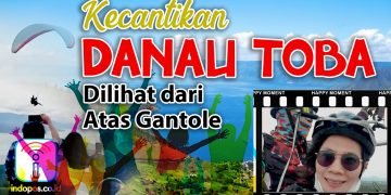 Kecantikan Danau Toba Dilihat dari Atas Gantole - Cover DANAU TOBA - www.indopos.co.id