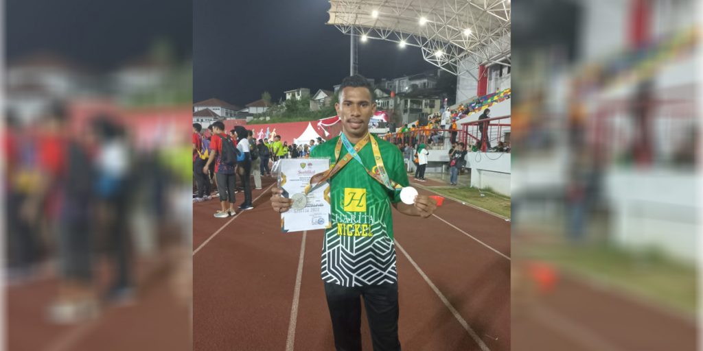 Harita Nickel Dukung Irwandi Fokatea Torehkan Prestasi di Kejurnas Atletik di Semarang - 1 - www.indopos.co.id