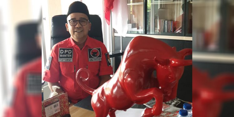 Asep Rahmatullah, mantan ketua DPRD Banten dan sekertaris DPD PDIP Banten. Foto: yasril/Indopos.co.id