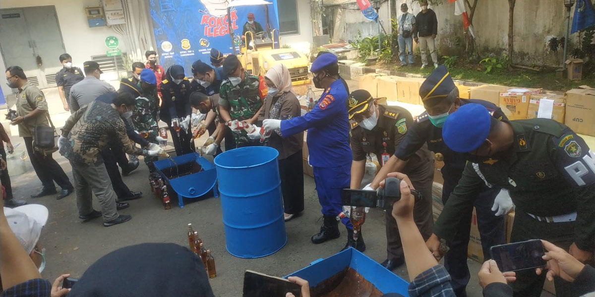 Polairud Polda Banten Hadiri Pemusnahan Barang Bukti Yang Berkekuatan ...