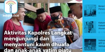 Aktivitas Kapolres Langkat Mengunjungi dan Menyantuni Kaum Dhuafa dan Anak-anak Yatim Piatu - Cover BREAKING NEWS INDOPOS - www.indopos.co.id