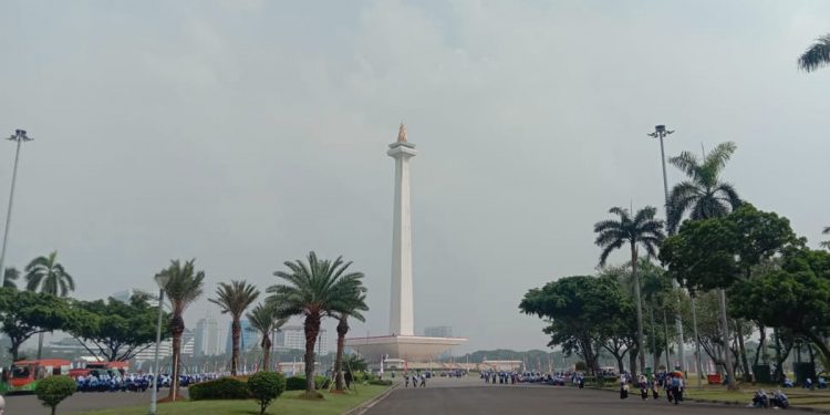Cuaca di Jakarta berawan (dok indopos.co.id)