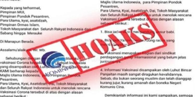 Ilustrasi berita bohong (hoaks). Foto: Kominfo for INDOPOS.CO.ID