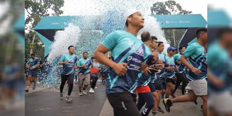 Sedikitnya 20.800 orang terdaftar sebagai peserta kompetisi Pelindo Run and Ride 2022, di area Gelora Bung Karno, Jakarta, Sabtu (10/9). Foto: Pelindo untuk INDOPOS.CO.ID