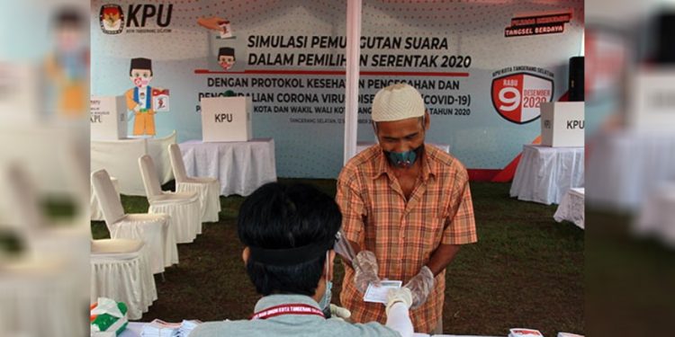 Ilustrasi simulasi pelaksanaan pemilu. Foto: Bawaslu for INDOPOS.CO.ID
