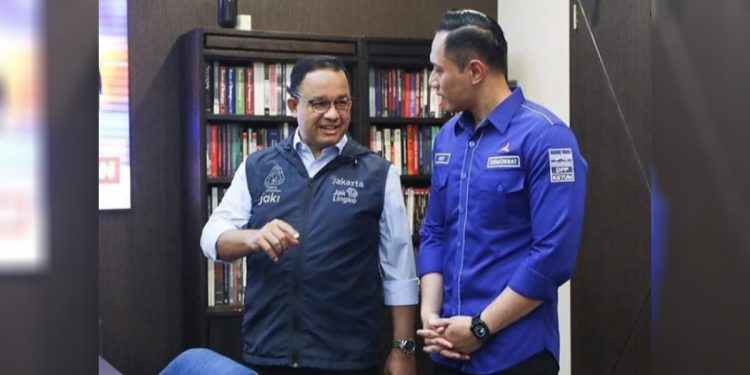 Gubernur DKI Jakarta Anies Baswedan bertemu Ketua Umum Partai Demokrat, Agus Harimurti Yudhoyono (AHY) di Kantor DPP Demokrat, Jakarta. (Instagram/@agusyudhoyono)
