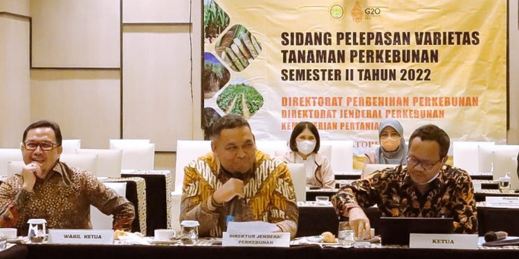 Direktur Jenderal Perkebunan, Andi Nur Alam Syah pada pembukaan sidang pelepasan varietas tanaman perkebunan semester II 2022 di Solo, Selasa (11/10/2022). Foto: Kementan for INDOPOS.CO.ID
