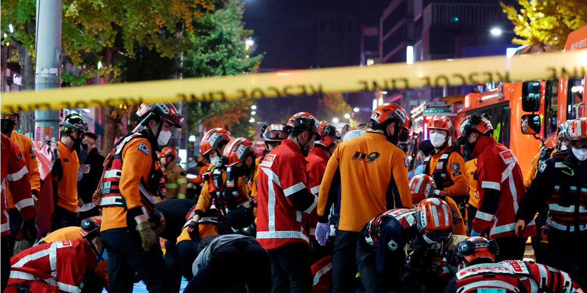 Korban Halloween di Seoul Bertambah Jadi 153 Orang, Korsel Berkabung - insiden halloween1 - www.indopos.co.id
