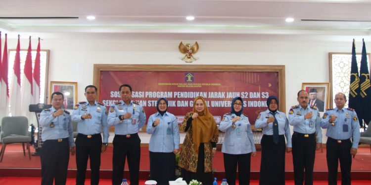 KumHAM Banten terima sosialiasi program pendidikan jarak jauh dari UI (Humas KumHAM Banten)