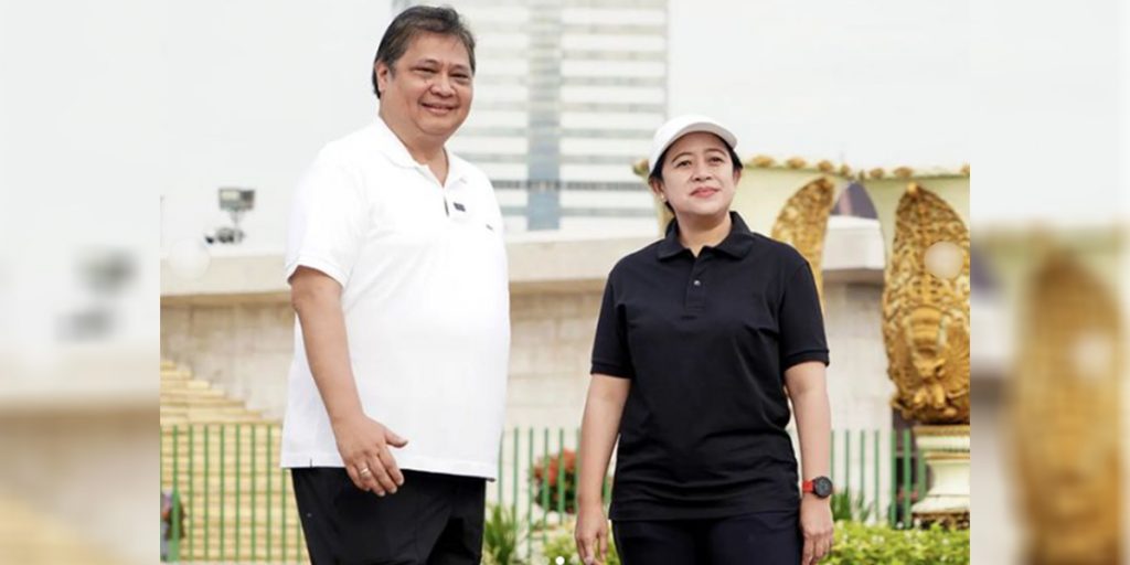 Puan Bertemu Airlangga, PDIP: Prinsip Kami Menggalang Gotong Royong dan Kebersamaan - puan n airlangga - www.indopos.co.id