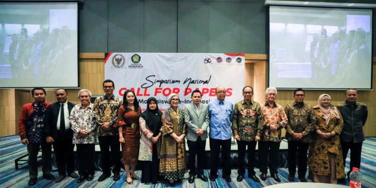 Simposium Nasional & Call for Papers Mahasiswa yang diselenggarakan oleh Pusat Studi Pancasila Universitas Pancasila (UP) di Space Ballroom Aloft South Jakarta, pada Kamis (27/10/2022).