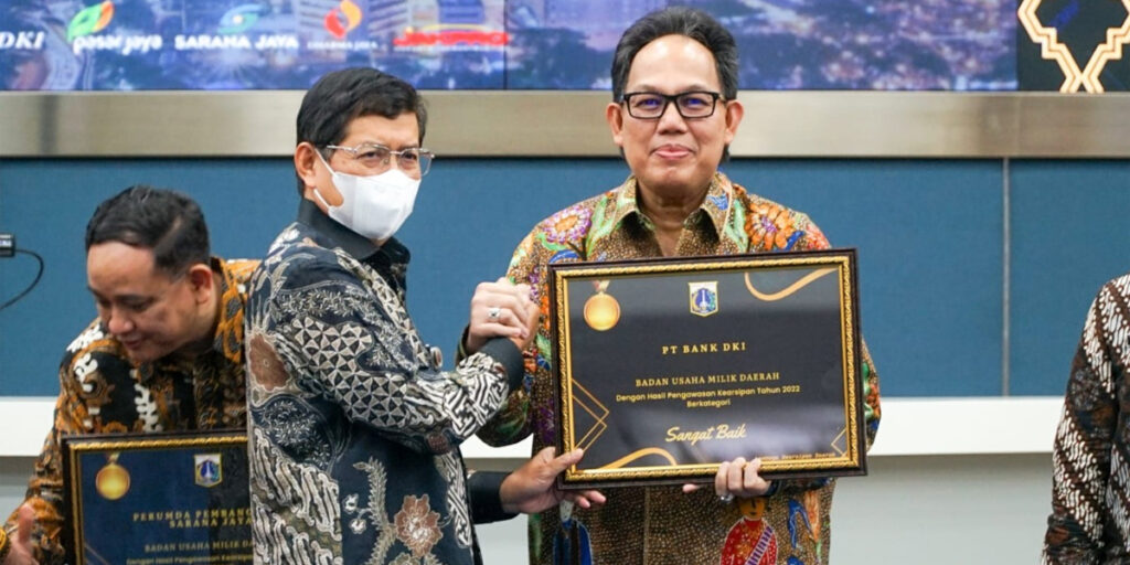 Bank DKI Raih Penghargaan Pengawasan Kearsipan Tahun 2022 dari Pemprov DKI Jakarta - bank dki 1 - www.indopos.co.id