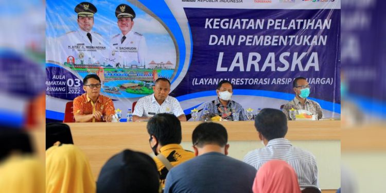 Pemerintah Kota Tangerang menggelar pelatihan untuk mengelola arsip dan dokumen penting keluarga. Foto: Humas Pemkot Tangerang