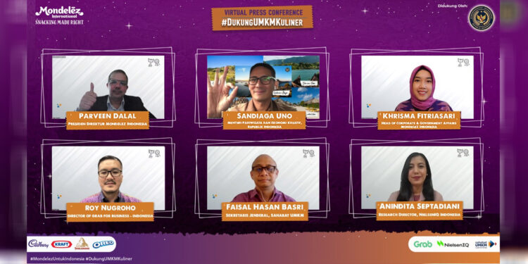 Wujud nyata dukungan Mondelez Untuk Indonesia melalui inisiatif #DukungUMKMKuliner dalam mendukung pengembangan usaha UMKM kuliner. Foto: Mondelez Indonesia for INDOPOS.CO.ID