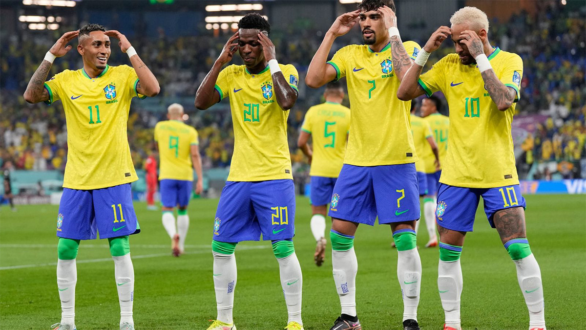 Hajar Korsel dengan Skor Telak 4-1, Brasil Melenggang ke Babak Perempat Final - brasil - www.indopos.co.id
