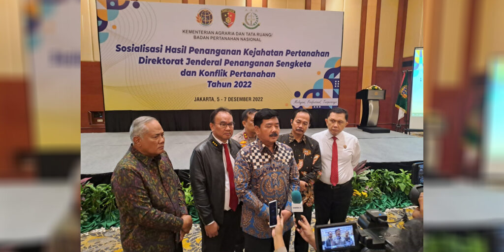 Ditreskrimum Polda Lampung Terima Penghargaan Penyelesaian Perkara Kejahatan Pertanahan Tahun 2022 - polda lamoung1 - www.indopos.co.id