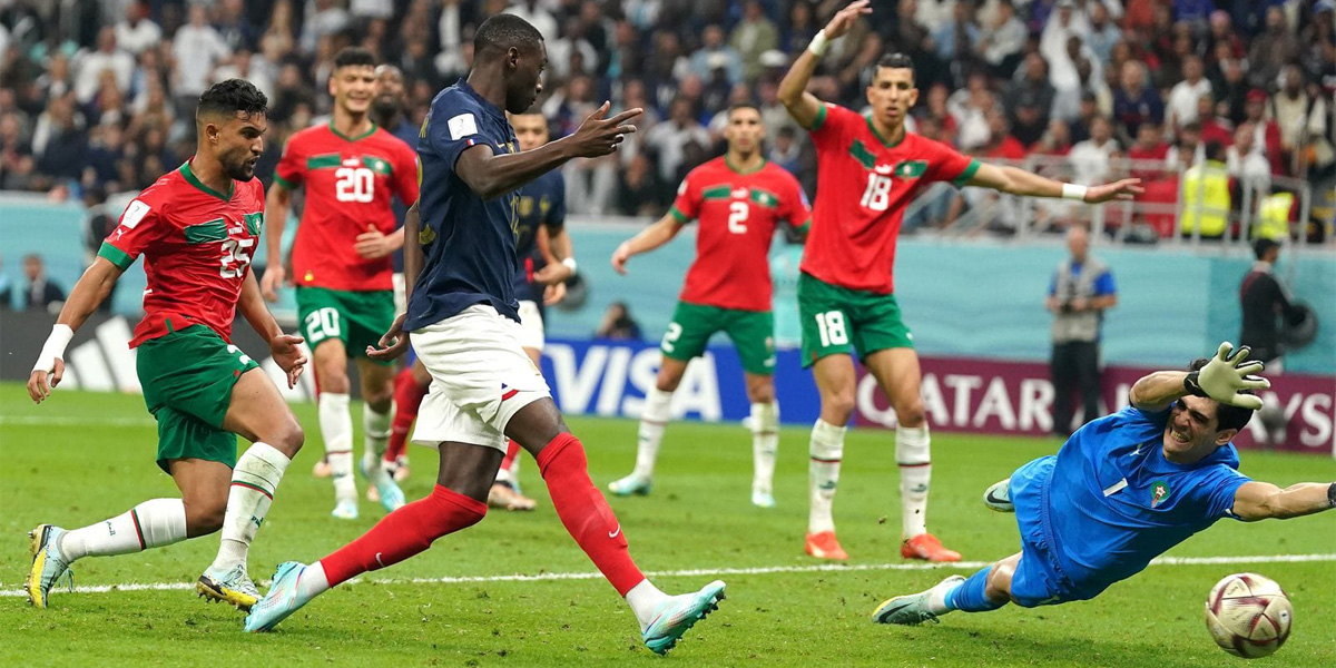 Prancis Siap Hadapi Argentina dalam Pertarungan Final Piala Dunia 2022 - prancis v maroko1 - www.indopos.co.id