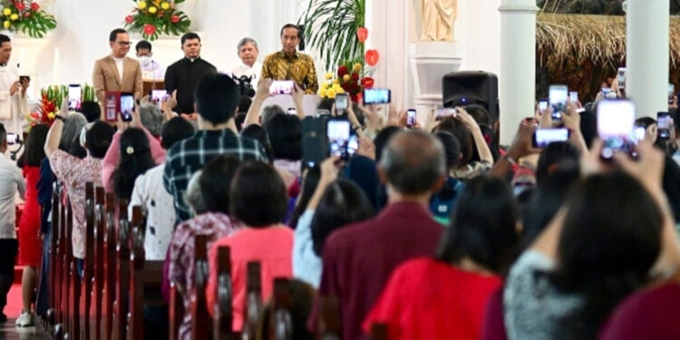 Presiden Jokowi tinjau gereja di Bogor. Foto: Setkab for INDOPOS.CO.ID
