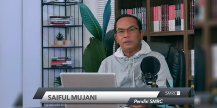 Pendiri Saiful Mujani Research and Consulting (SMRC) Prof Dr Saiful Mujani, MA. Foto: Youtube SMRC