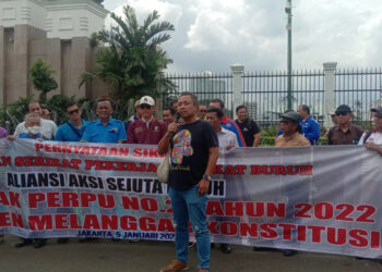 Gelar Demo, Partai Buruh Tolak 9 Poin Di Perppu Ciptaker - Www.indopos ...