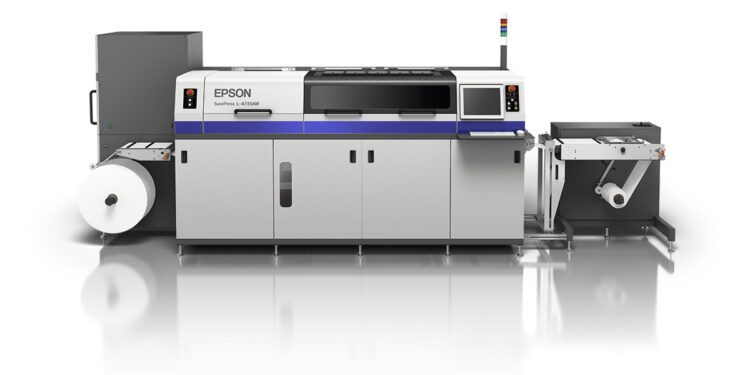 Epson mengeluarkan line up terbaru mesin cetak digital label Inkjet Surepress L-4733AW berbasis air. Foto: Epson untuk INDOPOS.CO.ID