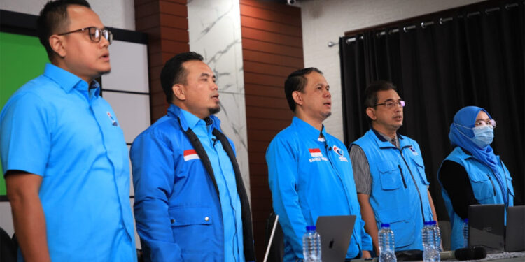 Mahfuz Sidik saat memimpin Rakor DPN-DPW Partai Gelora Indonesia membahas Evaluasi Verpol dan Persiapan Pencalegan yang digelar secara daring pada Minggu (15/1/2023) malam.
