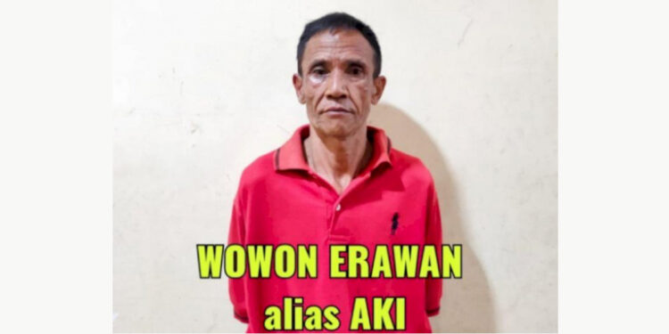 Tersangka Wowon Erawan. Foto: Dok. Direktorat Reserse Kriminal Umum Polda Metro Jaya