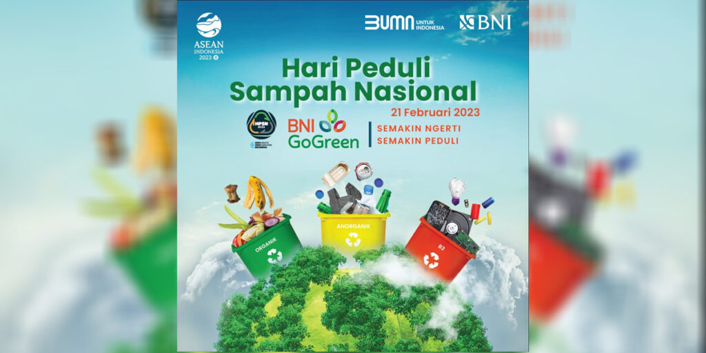 Peringati Hari Peduli Sampah Nasional, BNI Beri Bantuan Peralatan Pos Pandai - bni 3 - www.indopos.co.id