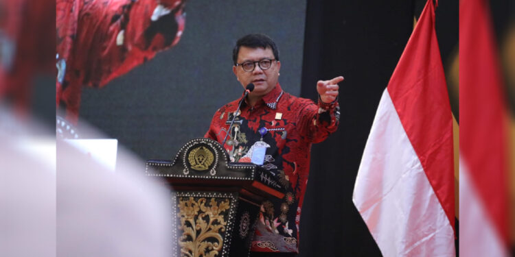 Direktur Jenderal Pemasyarakatan, Reynhard Silitonga, dalam Rapat Kerja Teknis Pemasyarakatan (RAKERNISPAS) 2023 di Jakarta, Rabu (15/2). Foto: Humas Ditjenpas