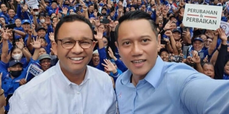 Ketua Umum Partai Demokrat Agus Harimurti Yudhoyono (AHY) dan eks Gubernur DKI Jakarta Anies Baswedan di Jakarta. Foto: Instagram/@agusyudhoyono