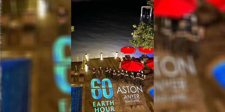 Aston Cilegon Boutique Hotel dan Aston Anyer Beach Hotel kembali berpartisipasi dalam aksi global Earth Hour pada hari Sabtu, 25 Maret 2023.