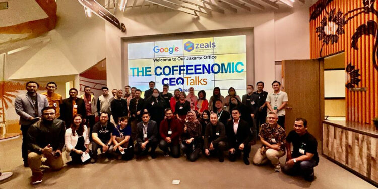 Zeals Asia, Google Indonesia & Metro TV menggelar acara The Coffeenomic CEO Talks dengan tema "Unleashing Your Digital Potential" pada hari Rabu, 29 Maret 2023 di kantor pusat Google Indonesia, Pacific Century Place Lantai 45, Jakarta.