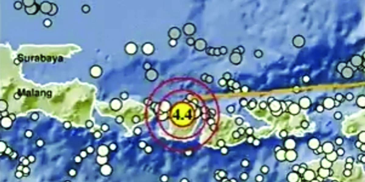 Gempa Bermagnitudo 4 4 Guncang Lombok Utara Di Nusa Tenggara Barat