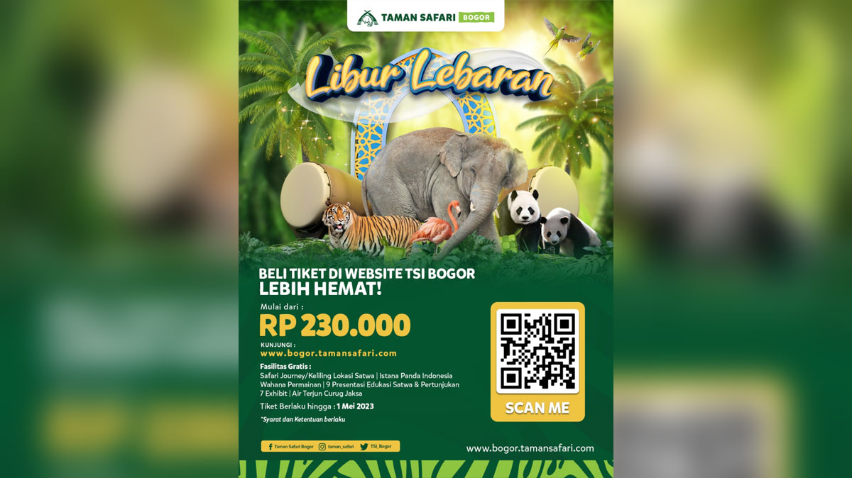 tiket masuk solo safari lebaran 2023