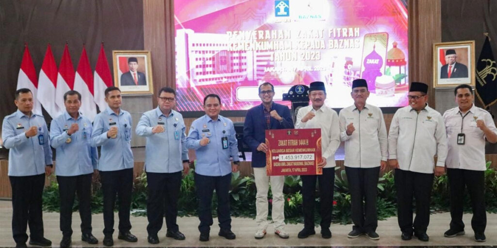 Pegawai Kemenkumham RI Tunaikan Zakat Fitrah Melalui BAZNAS Sebesar Rp1,4 M - baznas 7 - www.indopos.co.id