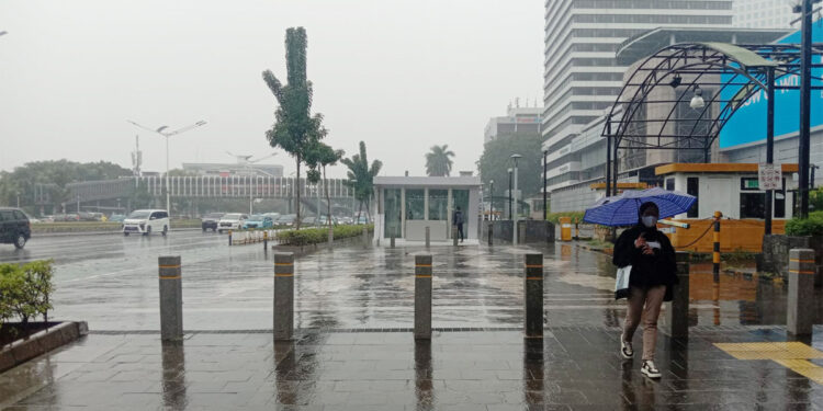 Ilustrasi Jakarta diguyur hujan. Foto: Dokumen INDOPOS.CO.ID