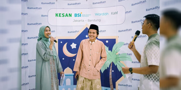 Suasana gembira menghiasi kuis Islami interaktif, di acara Ramadan Euphoria di Masjid Raya KH. Hasyim Asy'ari, Jakarta, pada Jumat (14/4/2023). Foto: Dokumen KESAN