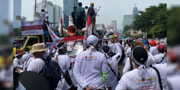 Aksi PPNI di Jakarta. Foto: PPNI untuk INDOPOS.CO.ID
