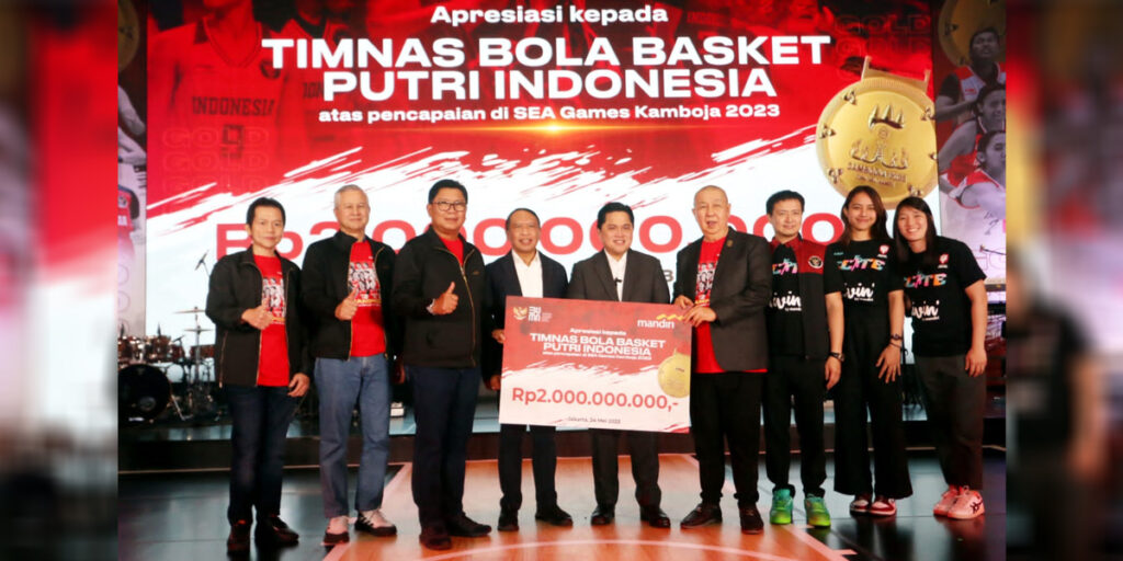 Bank Mandiri Group Berikan Apresiasi Pembinaan buat Timnas Basket Putri SEA Games - basket putri 1 - www.indopos.co.id