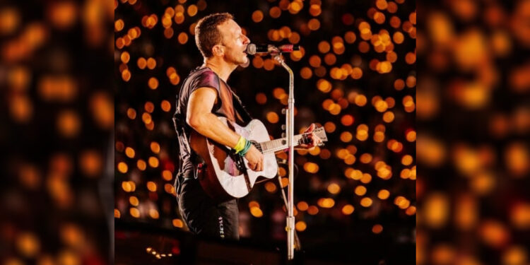 Vokalis grup band Coldplay Chris Martin. Foto: Instagram/@coldplay