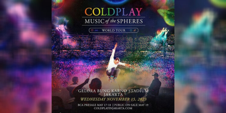 Tangkapan layar pengumuman konser grup band Coldplay di GBK Senayan pada November 2023. Foto: Instagram/@pkentertainment.id