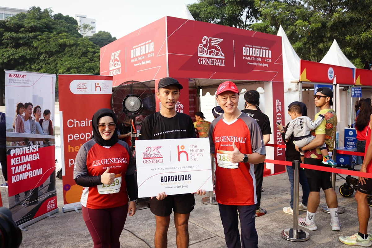 Generali Indonesia Siap Berikan Rasa Aman kepada Pelari Borobudur Marathon 2023 - generali1 - www.indopos.co.id