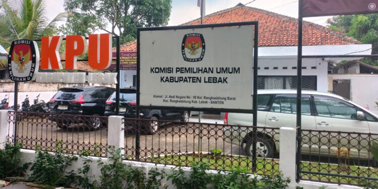 Kantor KPU Kabupaten Lebak. Foto: yasril/indopos.co.id