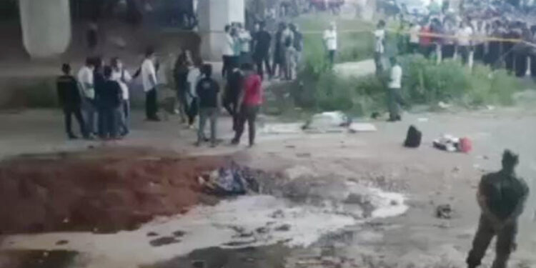Screenshoot penemuan mayat di lokasi. Foto: Instagram Forum Wartawan Polri