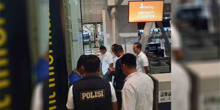 Olah TKP Polda Sumatera Utara di Bandara Internasional Kualanamu, Sumatera Utara. (Polda Sumut)