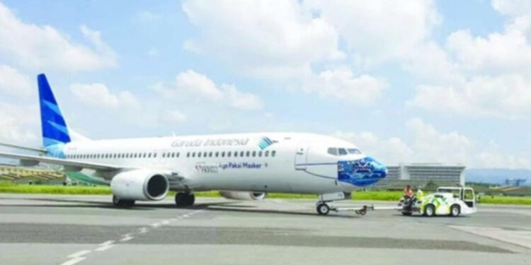 Ilustrasi pesawat Garuda Indonesia. Foto: Dokumen INDOPOS.CO.ID